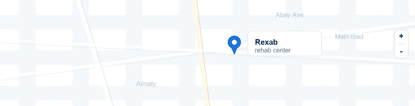 Карта расположения реабилитационного центра Rexab