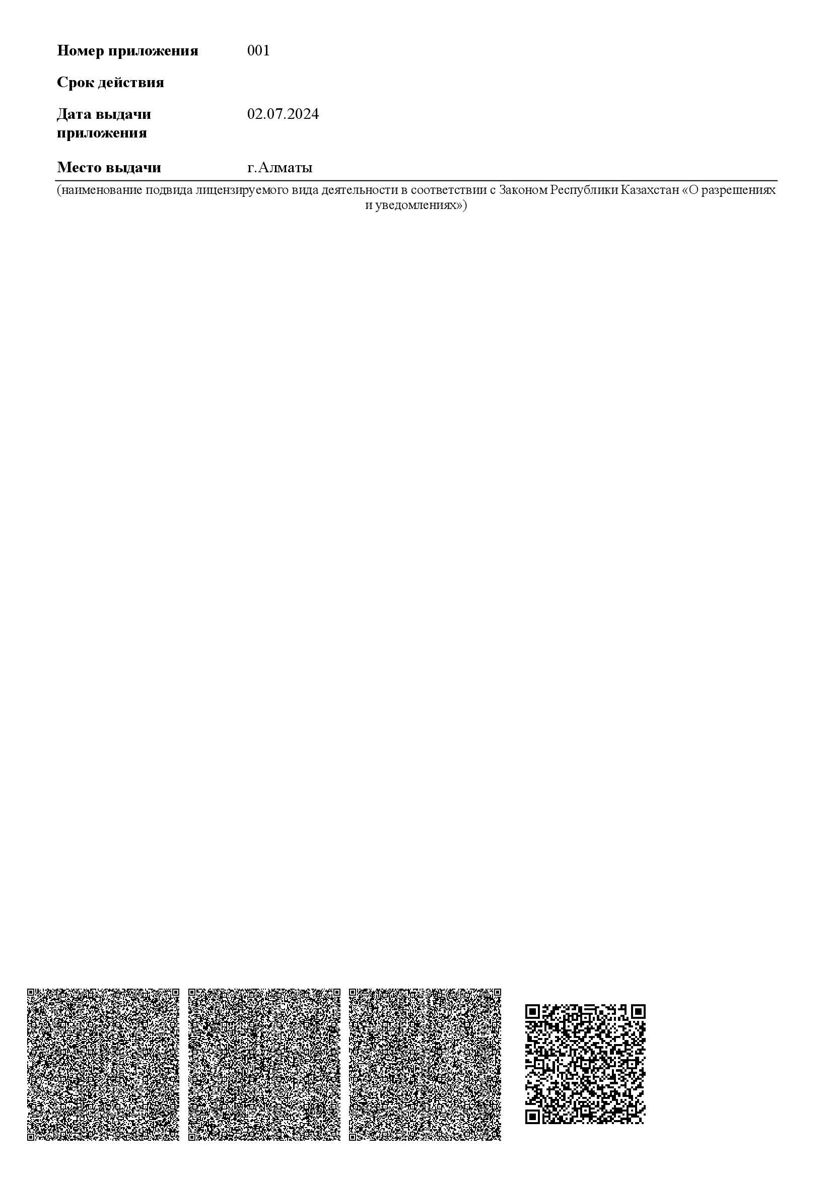 Приложение 1-3 к Лицензии от 02.07.2024г. №24022807 на МЦ ТОО Senim Rehab Almaty_3-3