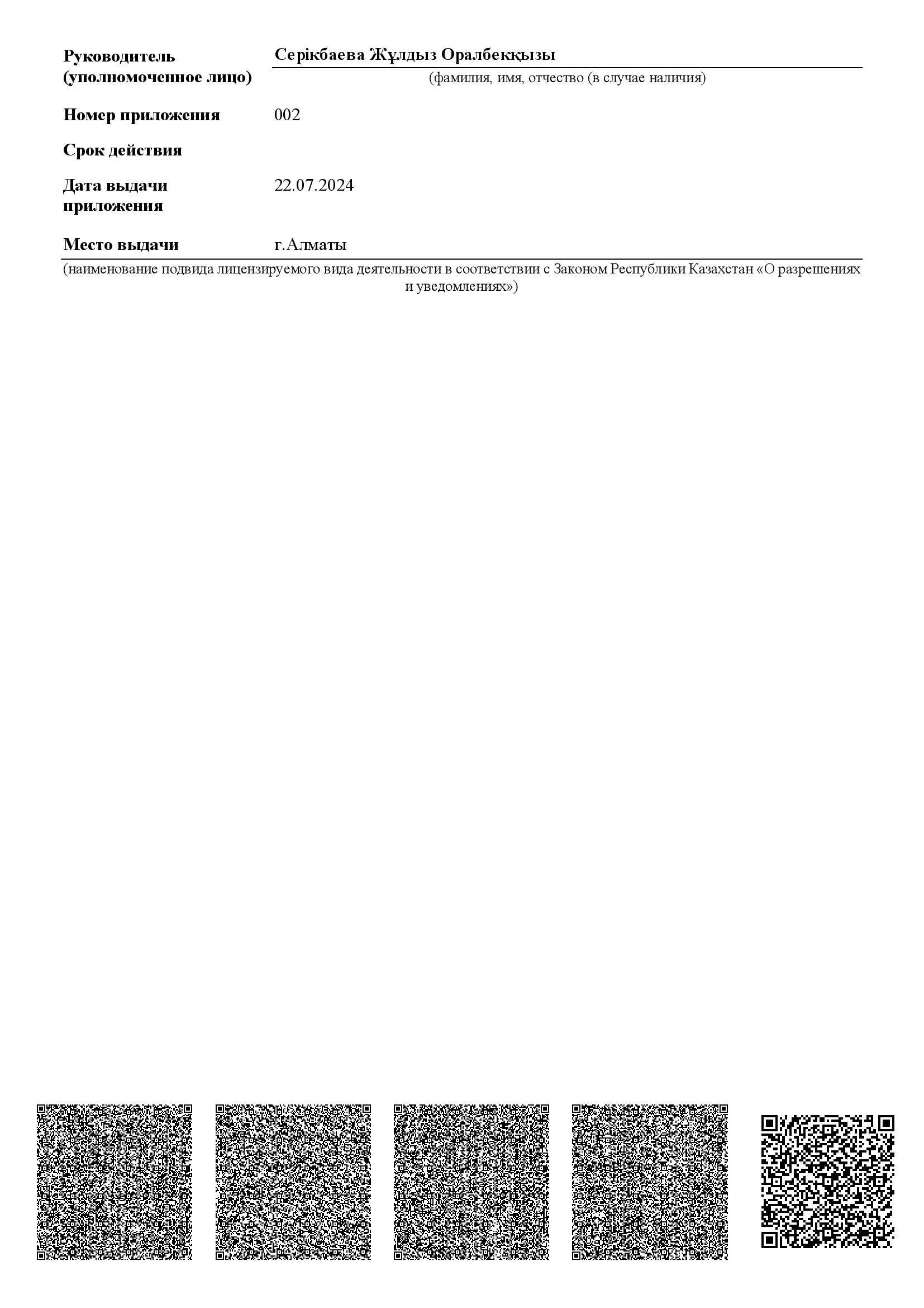 Приложение 1-3 к Лицензии от 02.07.2024г. №24022807 на МЦ ТОО Senim Rehab Almaty_5-5